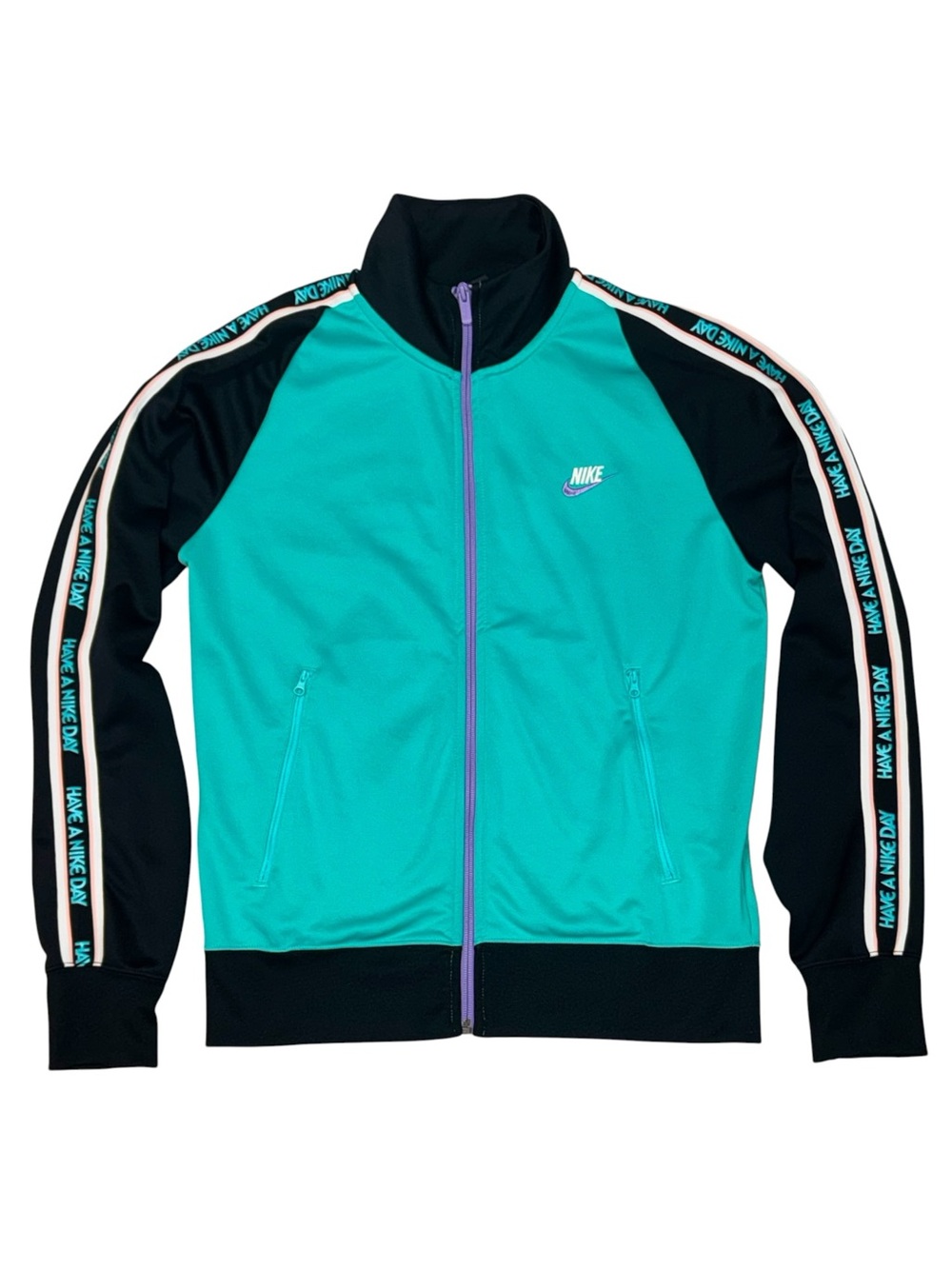 Nike NSW ‘Have A Nike Day’ Fill Zip Track Jacket Emerald/Hyper Jade Men’s Small